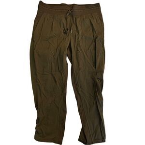 Lululemon Dance Studio Crop *25" olive green women's size 10 W6AVQS